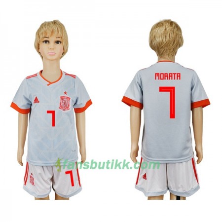 Fotball-VM 2018 Spania drakt Morata 7 Barn Bortetrøye